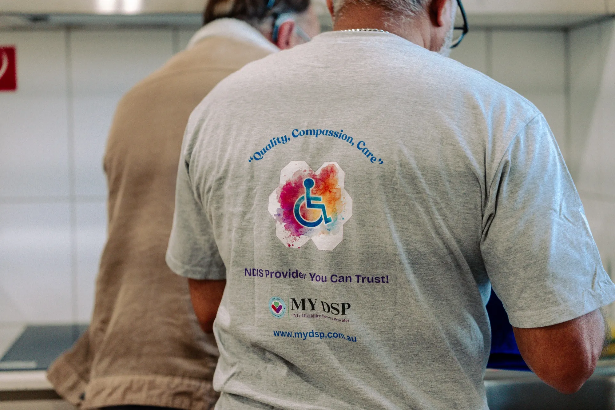 A MY DSP support worker, a registered NDIS provider