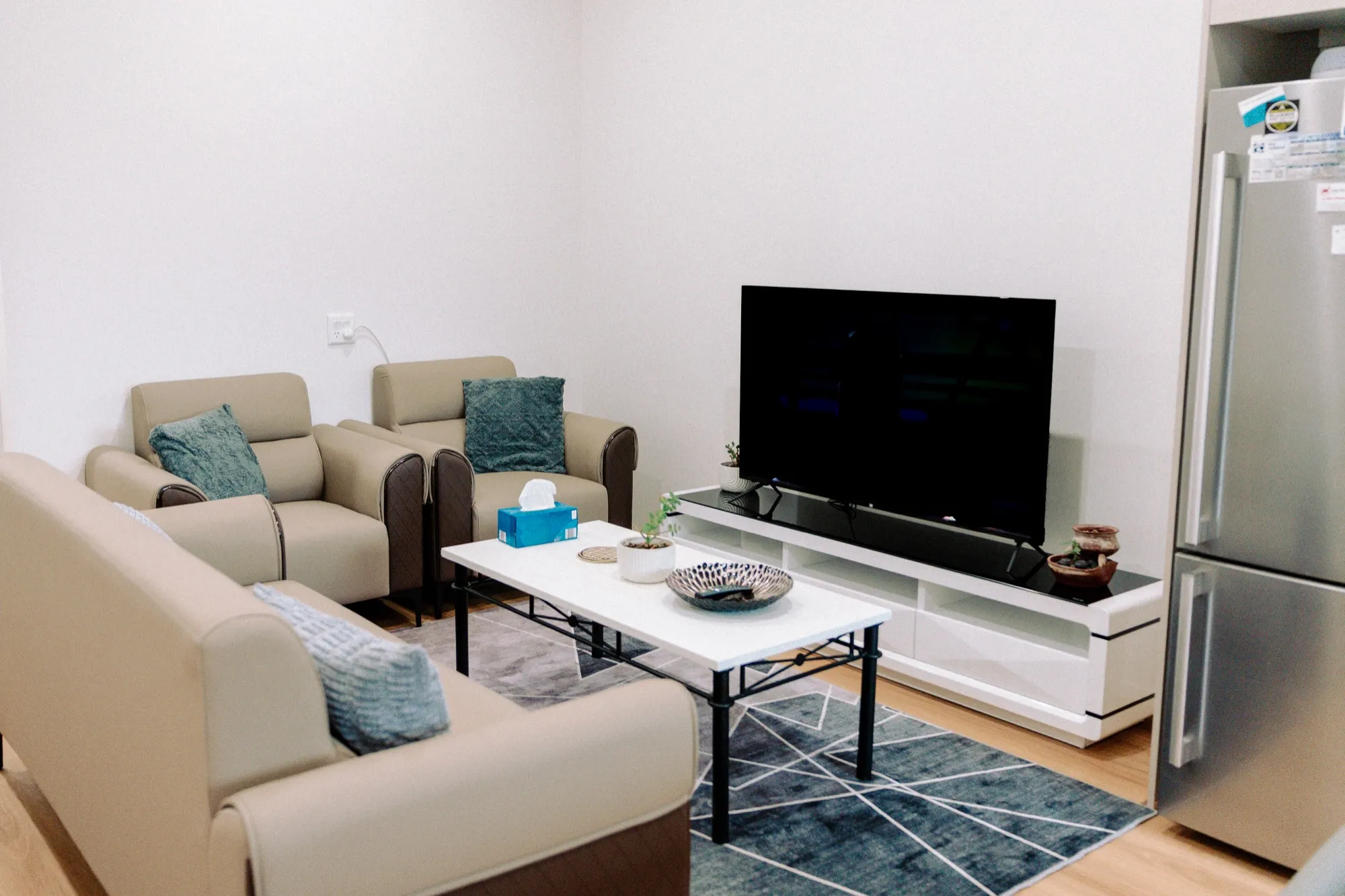 Lounge room in a MY DSP Supported Independent Living home